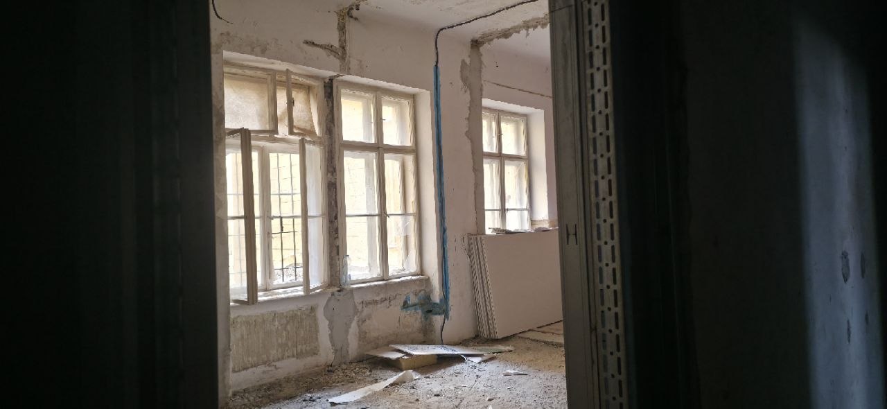 Interior reconstruction in progress — 18-apartment apart-hotel Budapest VII
